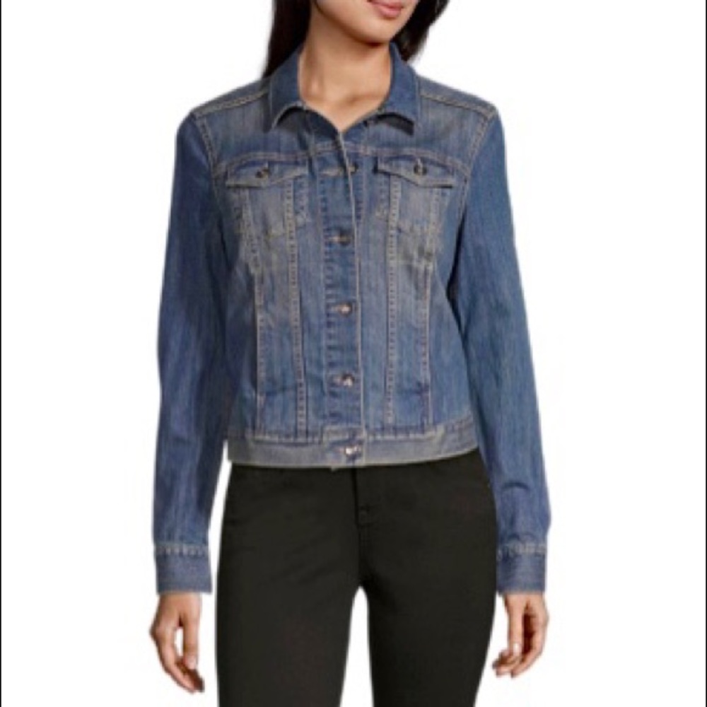 Liz Claiborne Tall Denim Jean Jacket